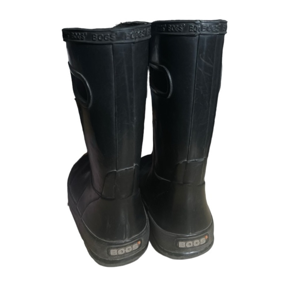 Bogs Boys Kids Girls 11 Rain Rubber Boots Black Waterproof Spring Boot Shoes 11K - Picture 3 of 11